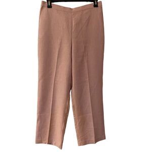 Alfred Dunner Textured Soft Pink‎ Elastic Waist Pants Size 14